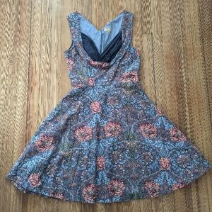 Lindy Bop Ophelia Retro Vintage Floral Swing Dress